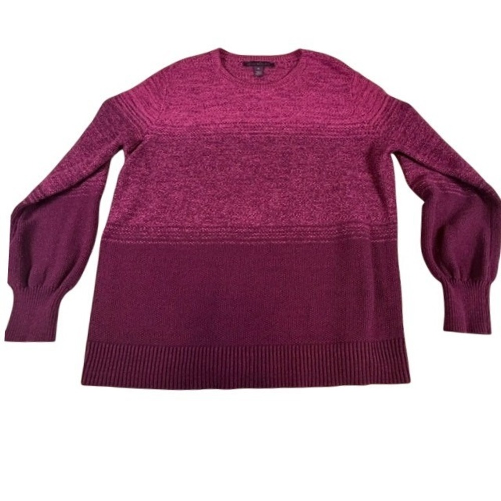 Gloria Vanderbilt‎ Women's Pink Mauve Magenta Crewneck Sweater XL